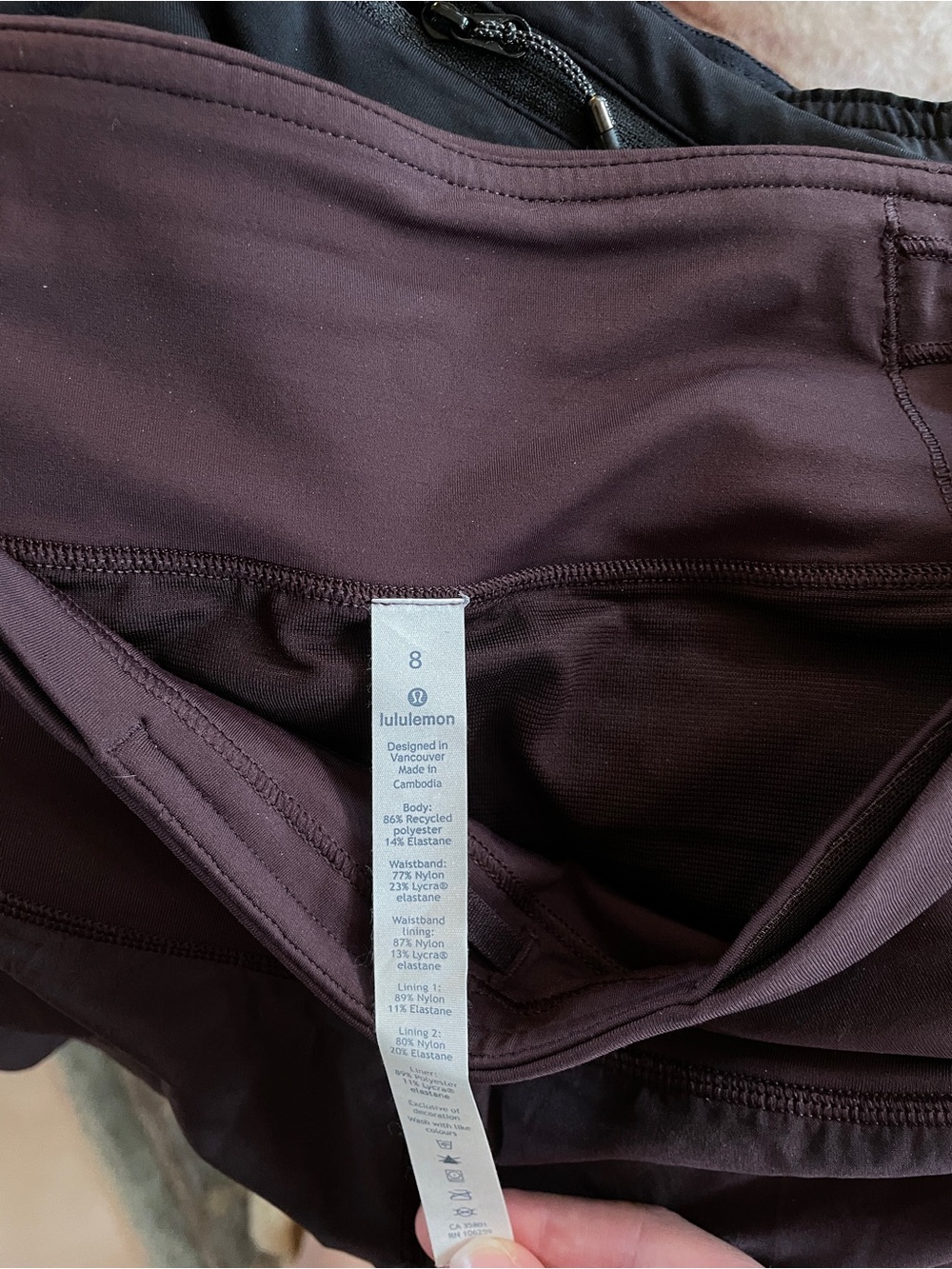 lululemon athletica Women’s Deep Plum Athletic Shorts